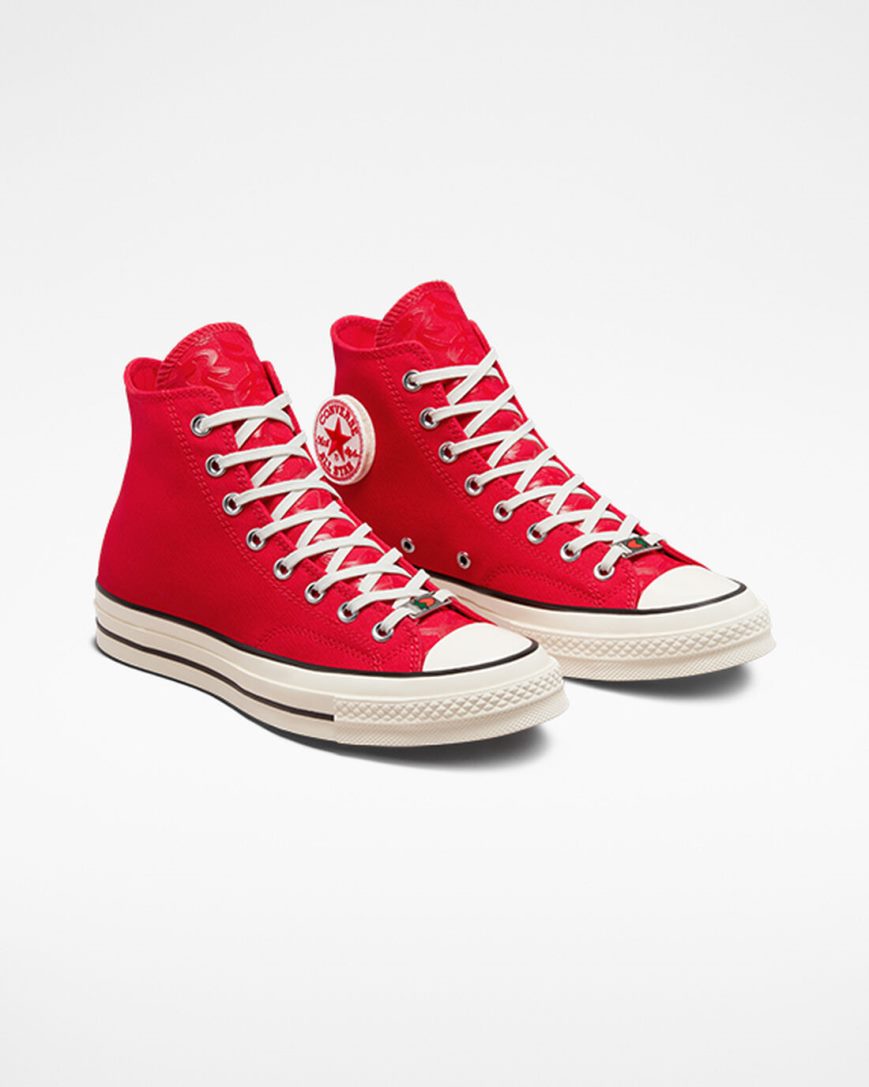 Pánské Boty Vysoké Converse Chuck 70 Year of the Rabbit Červené Bílé Černé | CZ QGEX75